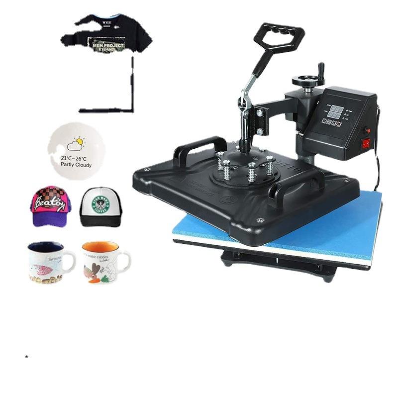 tellabs mechanical 29*38 five-in-one combination heat transfer machine multi-function heat transfer machine t-shirt heat press machine