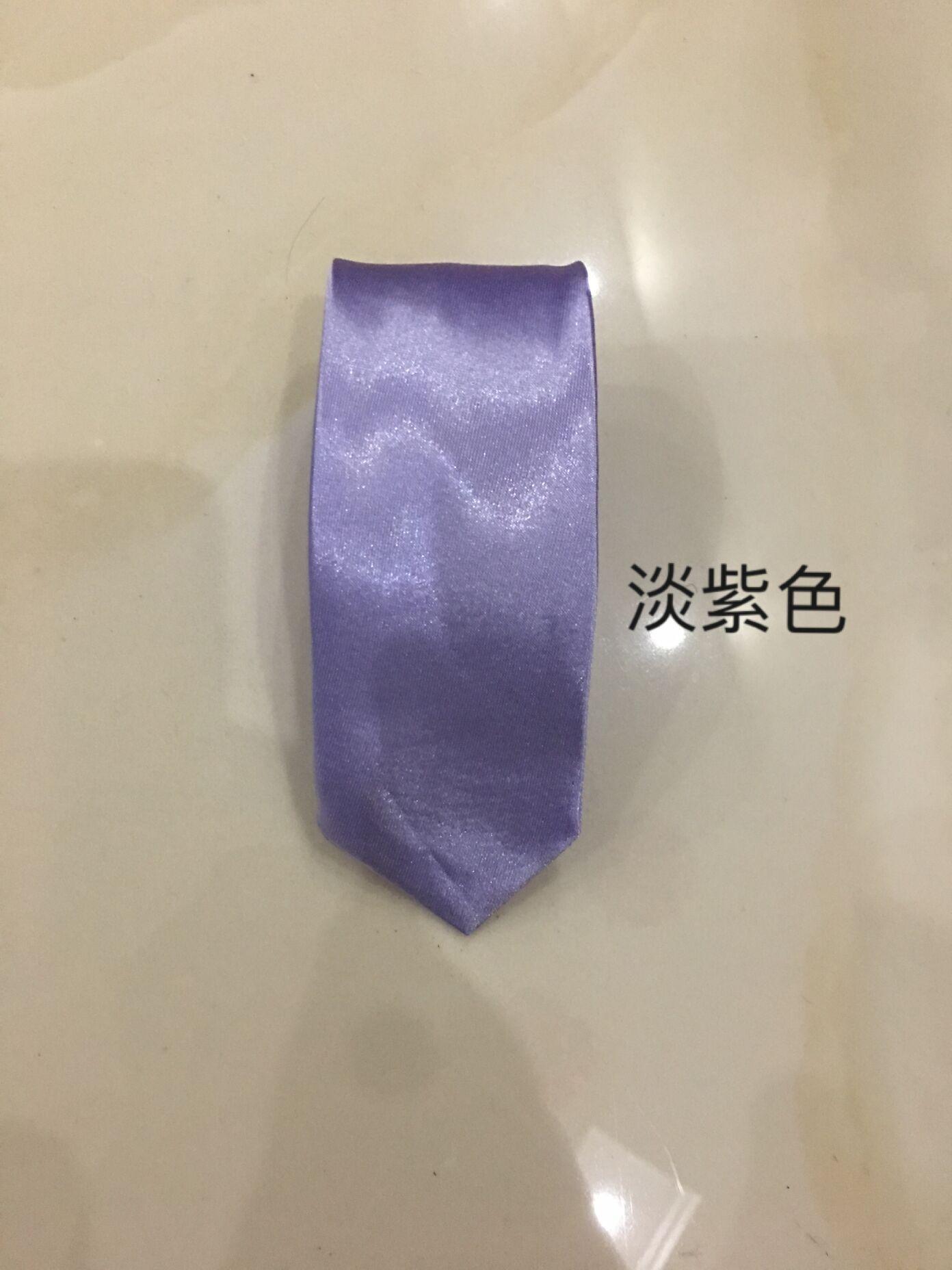 Tie Men's Spot 5cm Korean Style Solid Color Narrow Tie Casual Small Necktie Black 5cm Groom Wholesale Specification drawing