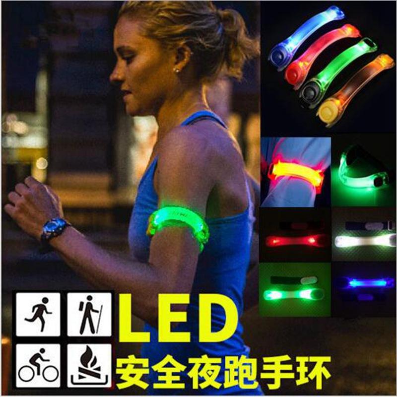 Outdoor Sports LED Luminous Arm Band Led Reflective Bracelet Luminous Strip Night Running Luminous Wristband Cheering Props full figure