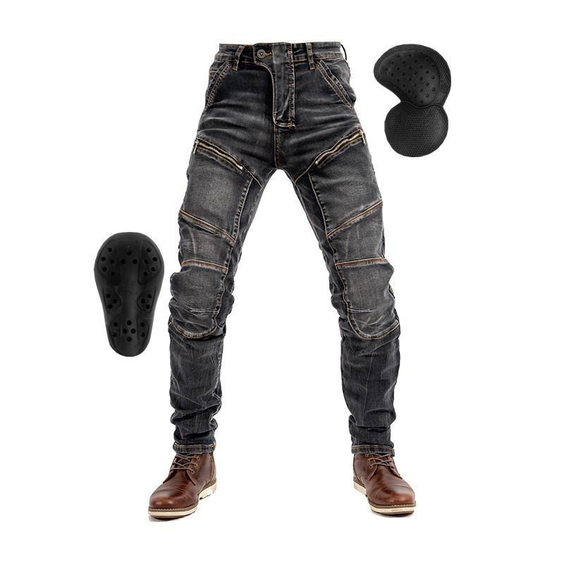 new moto pants kevlar motorcycle jeans men's high elastic motorcycle riding knight pants racing pants