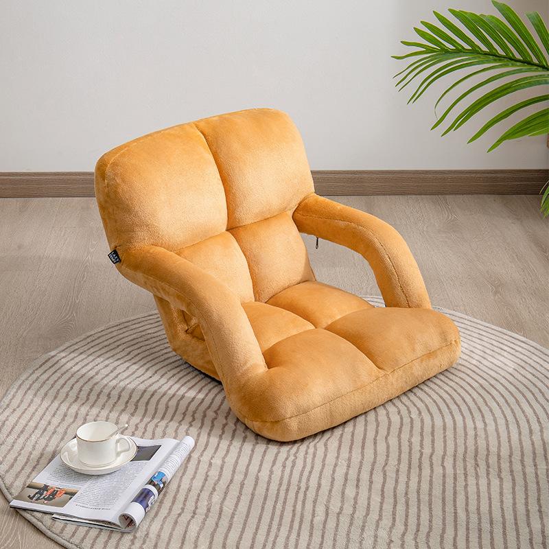 fabric armrest lazy sofa japanese tatami armchair mini single foldable cushion computer leisure chair