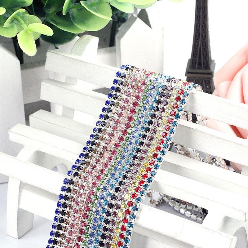 sliding door intensive color claw chain door decoration rhinestone rhinestone-encrusted chain headwear clothing diy jewelry accessories materials