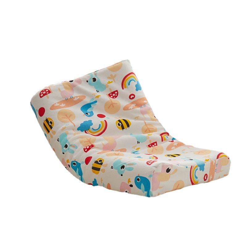 cotton knitted children's latex pillow cartoon kindergarten child baby pillow latex pillow one piece dropshipping Item Picture