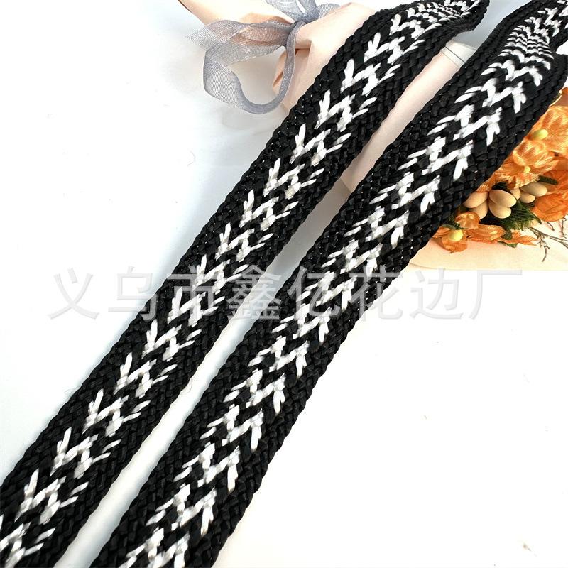 Factory Direct Supply 48 Ingots 2cm Woven Rowan Ribbon Lace Auxiliary Middle East Clothing Accessories