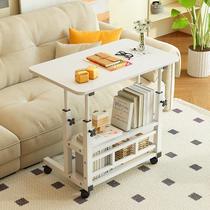 movable bedside table home computer table bedroom lazy sofa bed small desk simple lifting office