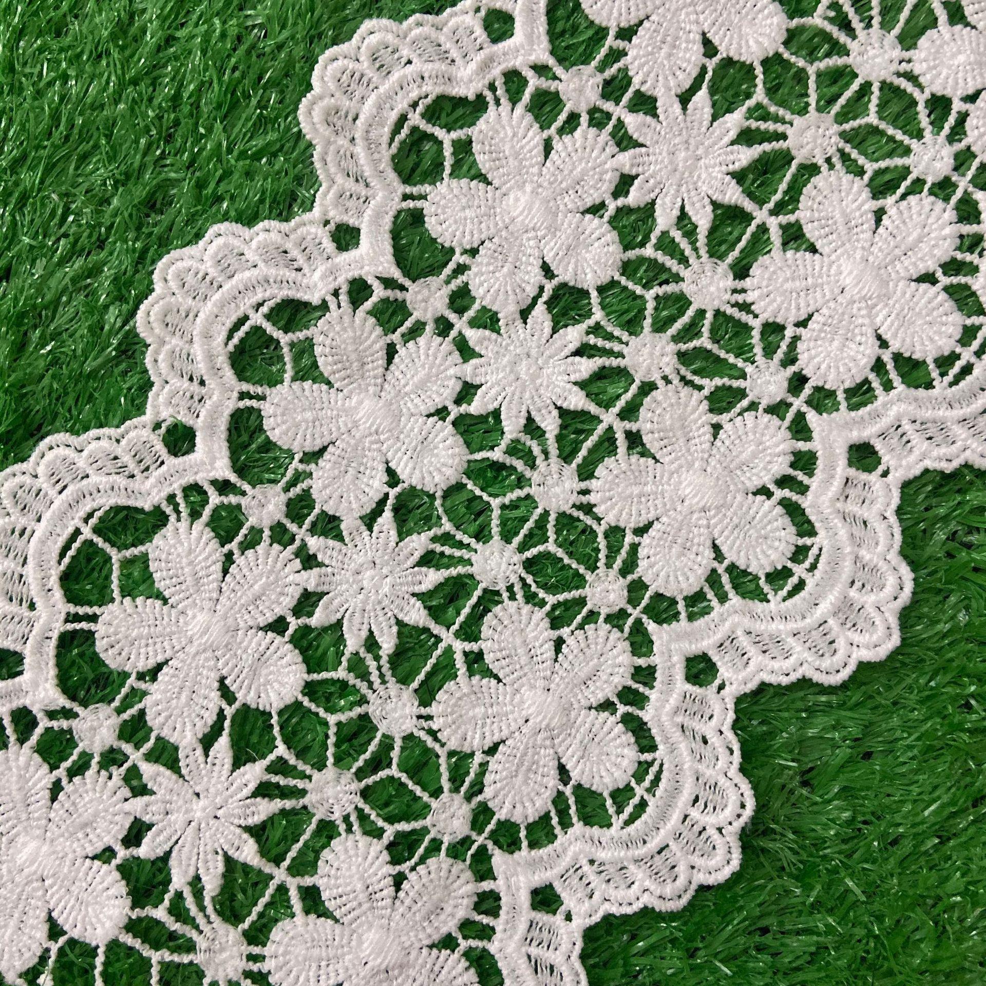 Factory Direct Supply Water Soluble Milk Silk Lace Embroidery Lace Clothing Gown Lolita Fashion Embroidery Lace