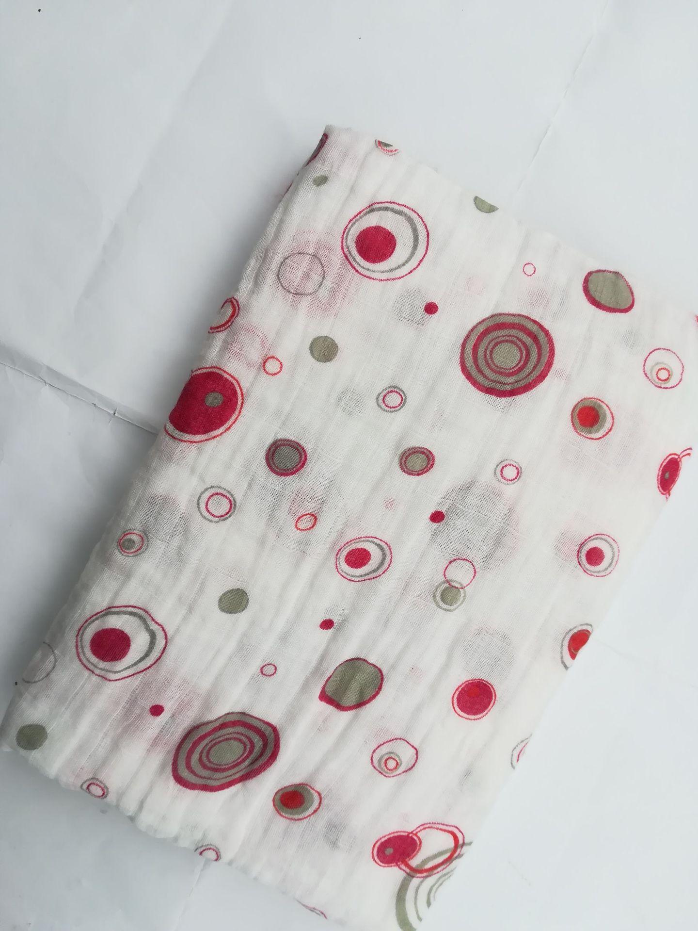 muslin cotton muslim printed double gauze wrap/printed double gauze throw blanket/baby wrap printed Specification drawing