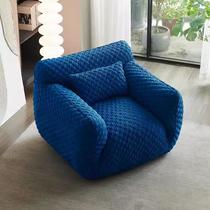 designer blue fat man couch living room single sofa balcony bedroom creative lazy sofa internet celebrity leisure chair