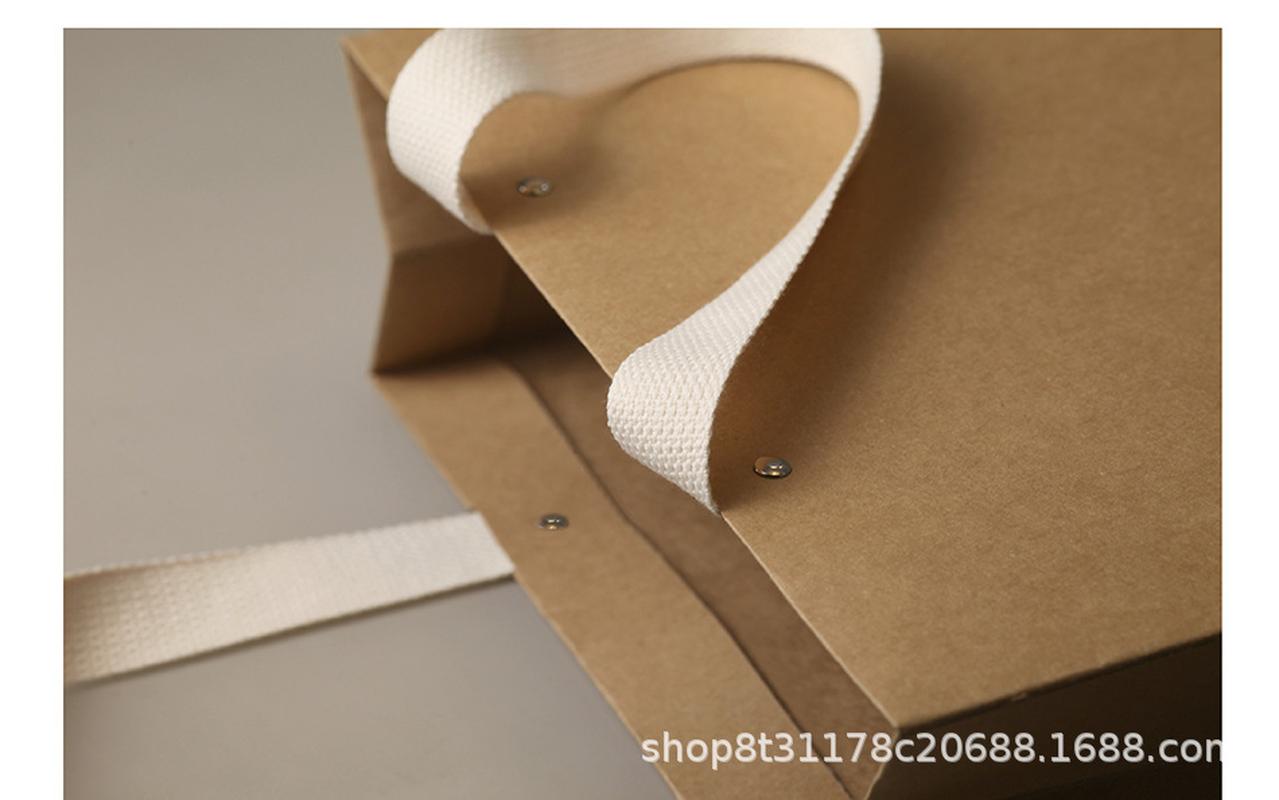 spot thickened kraft paper women's clothing store wrapping paper bag gift shopping handbag printing customized logo free shipping details Picture