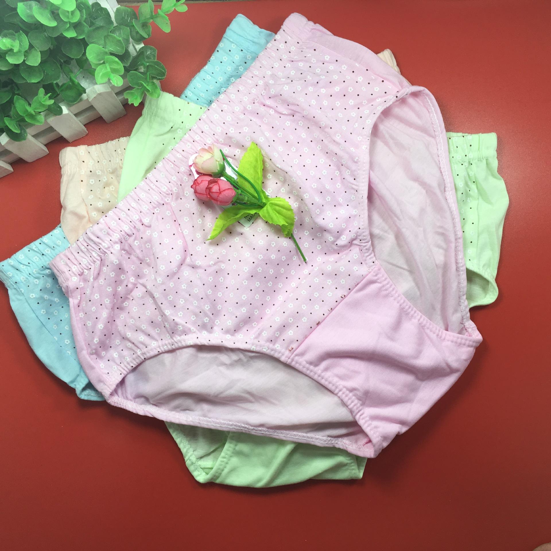 women's underwear cotton cotton women's big mummy underwear women's large size underwear mommy's pants foreign trade underwear