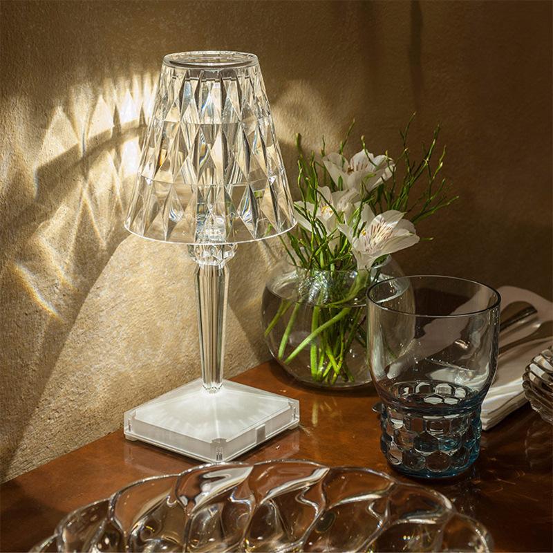 Shenzhen Led Crystal Lamp Wholesale Indoor and Outdoor Decoration Romantic Crystal Table Lamp Can Make Logo Beautiful and Easy to Use full figure