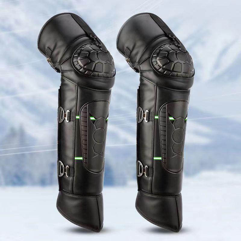 winter kneecap motorcycle kneecap electric car cycling men and women leggings windproof and cold-proof outer wear thick warm riding