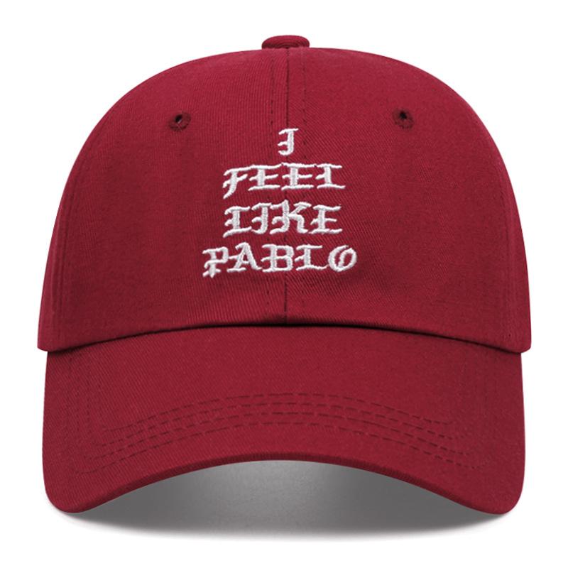 Foreign Trade I Feel like Pablo Baseball Cap Outdoor Soft Peaked Cap Men Women American Hat