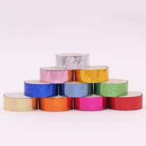 Laser Light Duct Tape High Adhesive Small Roll Cloth Tape Stationery Office Laser Dot Tape Journal Decoration