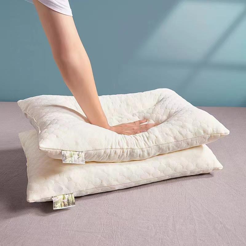 factory wholesale thailand latex pillow meeting sale gift adult latex pillow spine massage pillow core printable logo Specification drawing