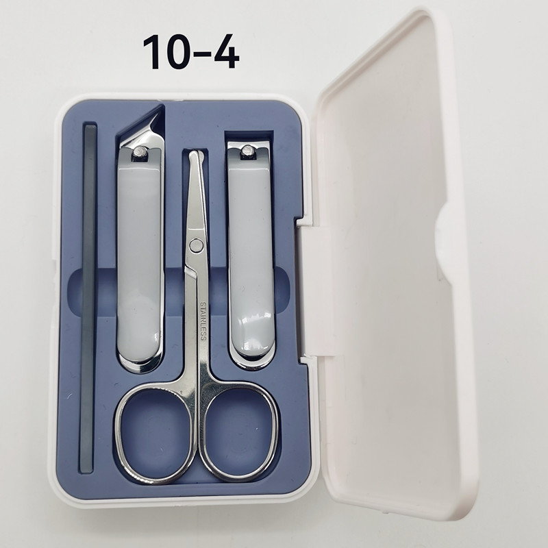 Nail clipper set, beauty set 10-4, Pinsheng brand nail and makeup tools, nail trimming set, generous nail clippers, nail clippers, eyebrow clippers, nail trimming files, trimming dead skin, ear picks, diagonal pliers Specification image