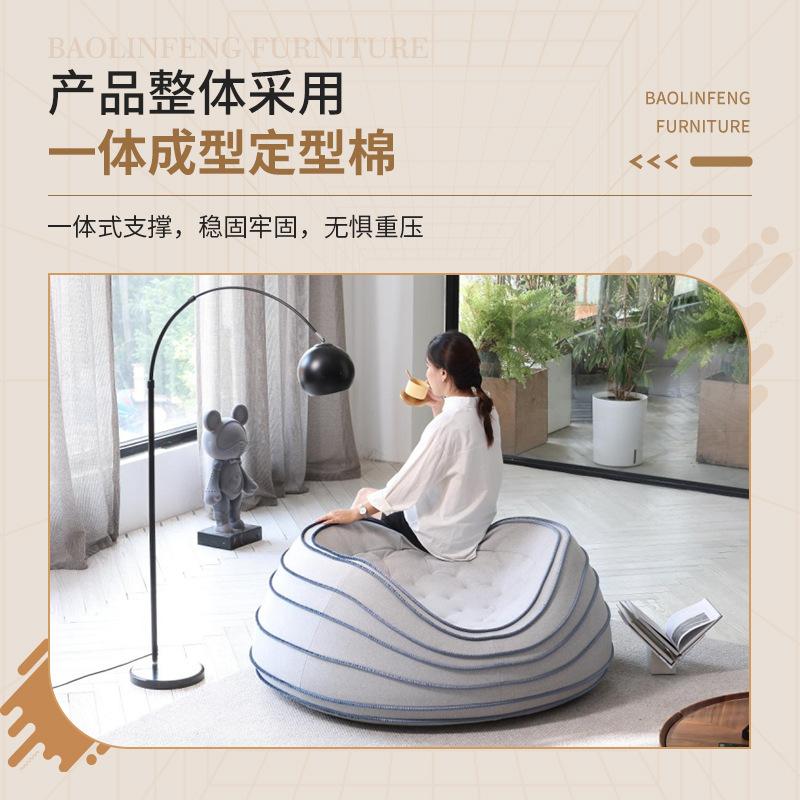 italian living room tart chair designer internet celebrity lazy sofa creative leisure bedroom balcony single egg tart chair details Picture