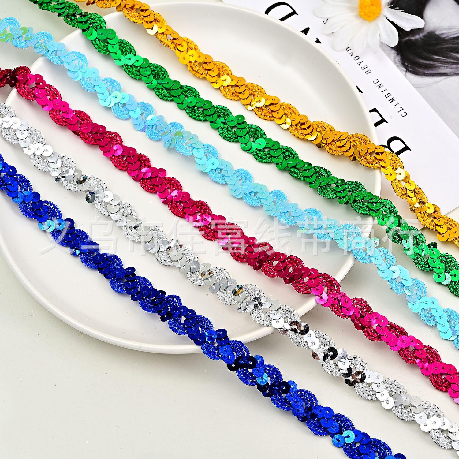factory direct sales caoxian county in shandong province popular sequin lace ethnic wind dance typhoon special clothing accessories handmade diy