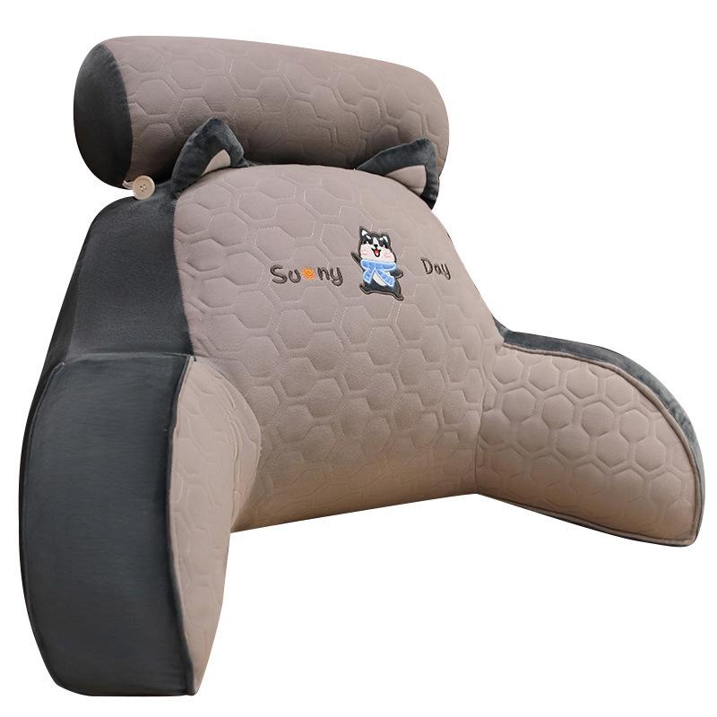 winter warm latex pillow bedside cushion girls' bed reading waist pillow student dormitory soft bag big backrest Item Picture