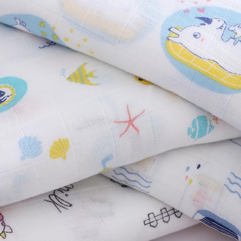 Spot Gauze Scarf Baby Wrapping Blanket Cotton Blanket Double Muslin Newborn Swaddling Towel Summer Blanket Application Scenario