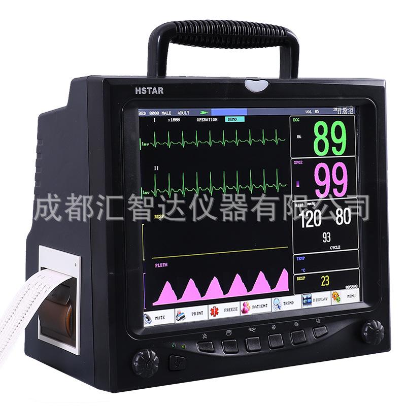 for export dj-12 black multi-parameter monitor 12.1-inch portable ecg monitor medical Item Picture