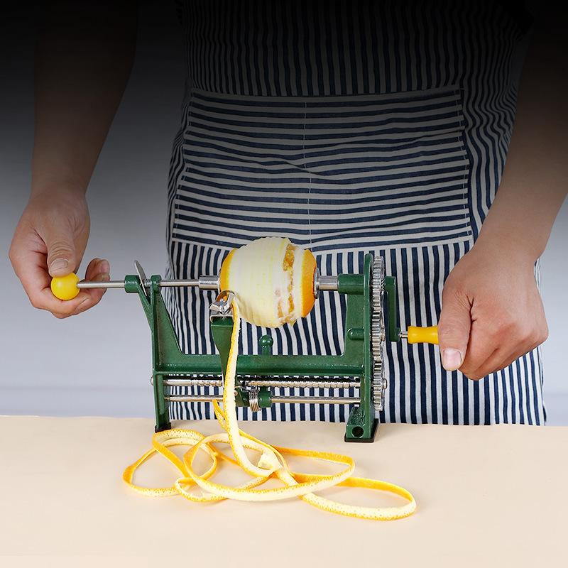 multi-functional device used to cut oranges hand-cranking screw-type peeling large orange peel tool household peeling orange peel machine fruit peeling