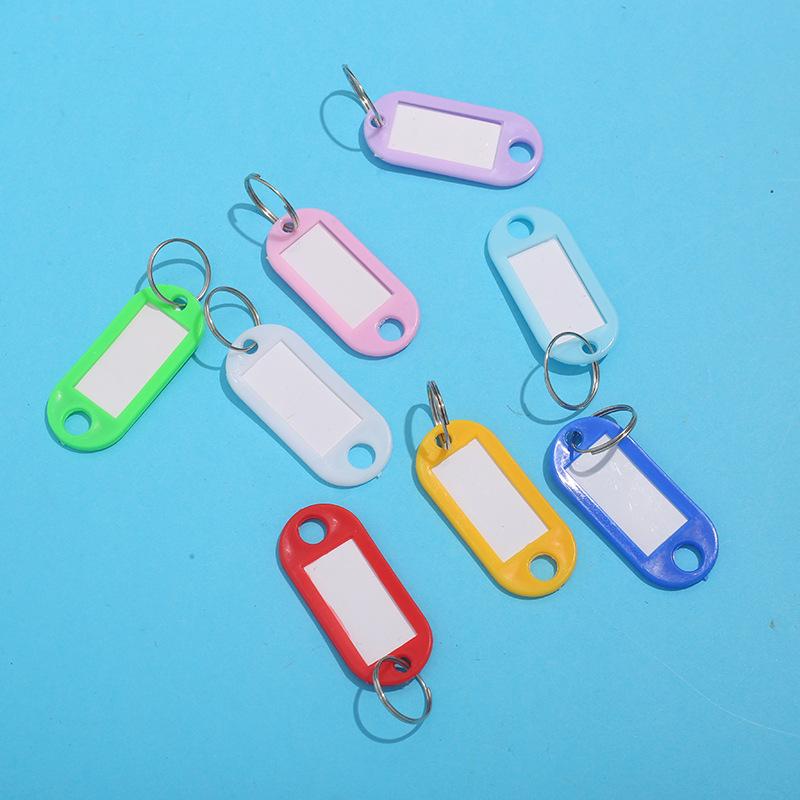 new plastic key card writable number listing hotel hotel label classification key chain