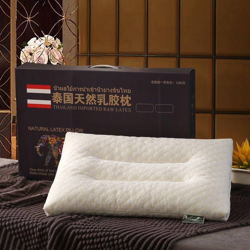 graphene latex pillow latex pillow hilton natural latex pillow head neck protection gift pillow core live delivery details Picture