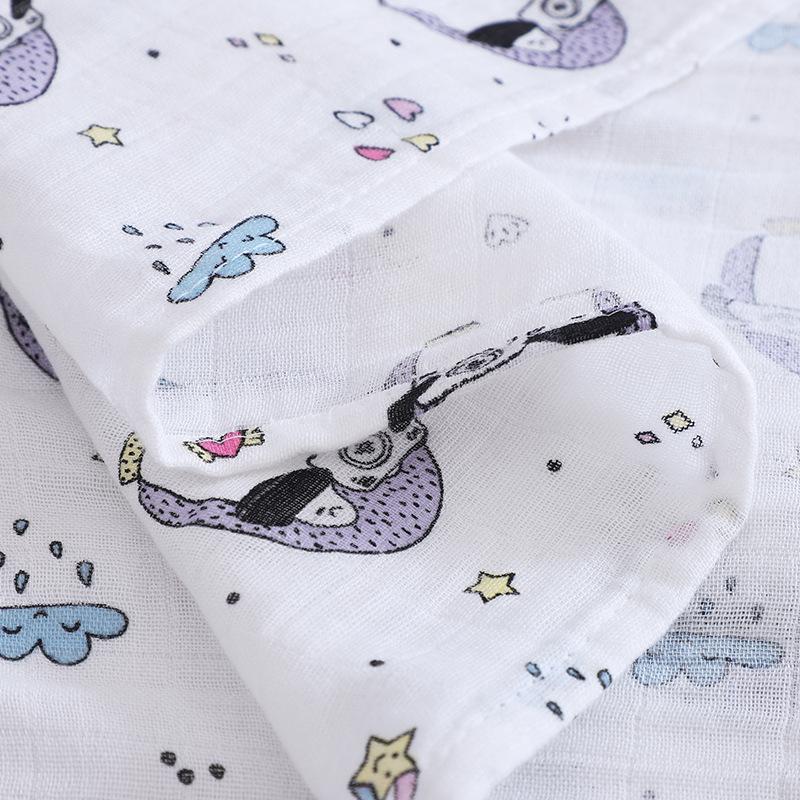 Spot Gauze Scarf Baby Wrapping Blanket Cotton Blanket Double Muslin Newborn Swaddling Towel Summer Blanket Specification drawing