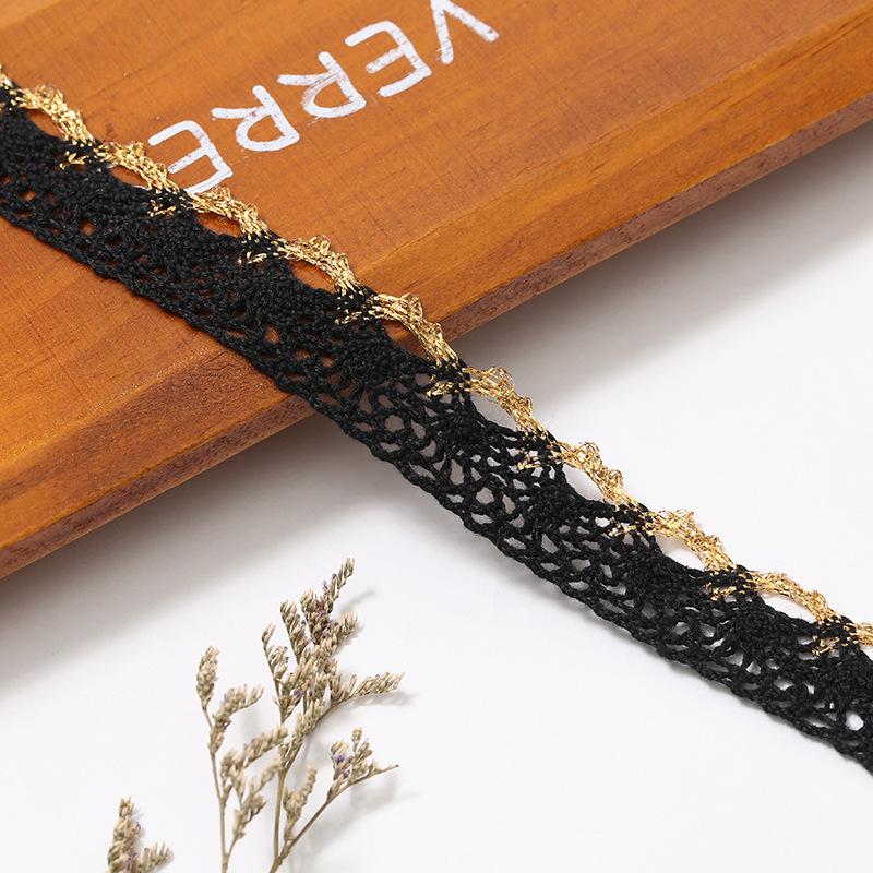 in stock wholesale gold silk cotton lace sofa curtain lace clothing accessories diy material large quantity can be discounted Application Scenario