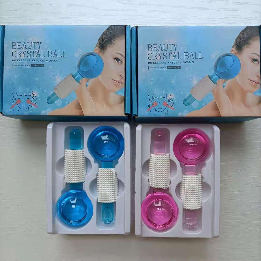 cross-border new beauty ice wave ball beauty ball faial massage device ice compress instrument ice hockey beauty instrument