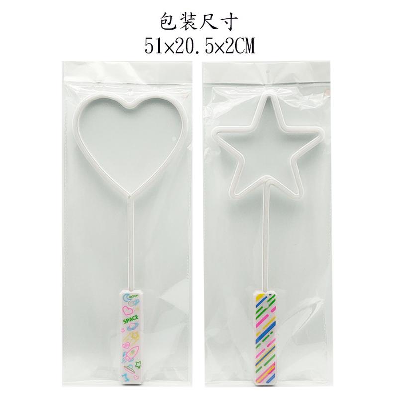 cross-border flash large five-pointed star love glow stick toy led neon light glow stick light stick lantern stick Item Picture