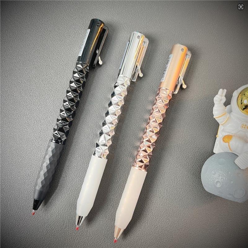 diamond geometry bullet mechanical pencil press diamond gel pen gift pen source factory wholesale bullet mechanical pencil decompression pen full figure