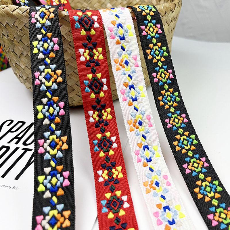 manufacturers supply computer jacquard lace home soft decoration decorative curtain lace ethnic custom color ribbon details Picture