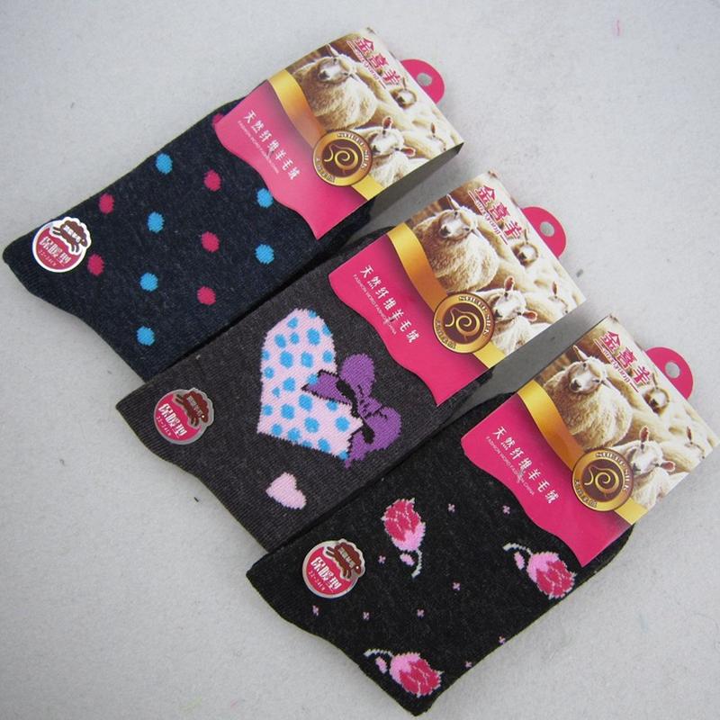 long warm wool-like socks women's multi-pattern autumn and winter socks wholesale middle-aged and elderly socks stall jianghu products