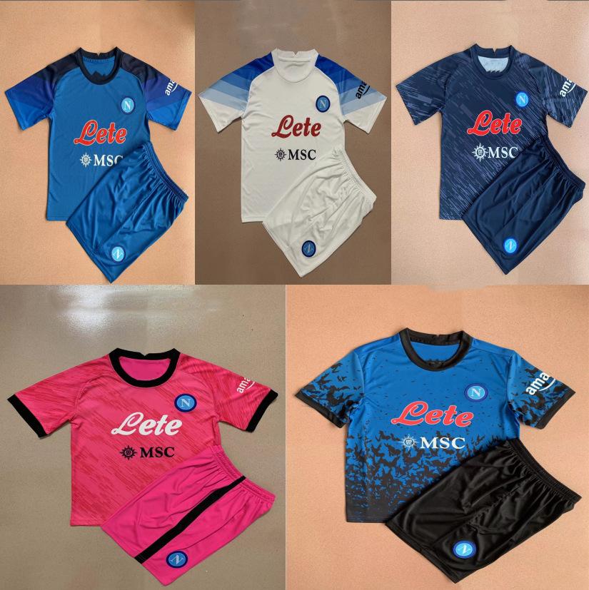 serie a naples main away children's clothing soccer uniform ac milan inter lazio children's jersey to undertake delivery