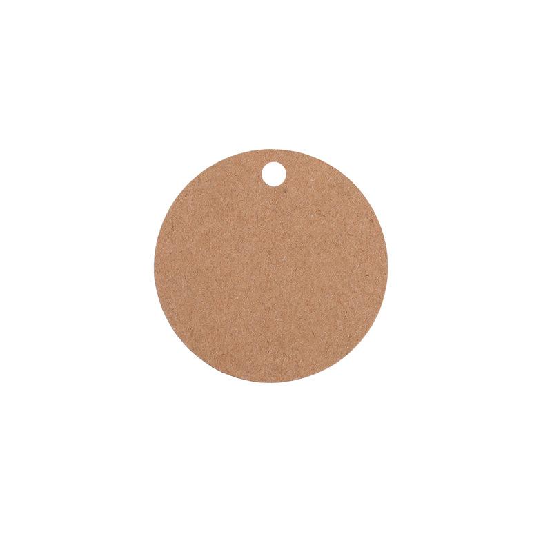 Gift Elevator Amazon Christmas Baking listing Message Vintage Kraft Paper round Blank Tag Spot Item Picture