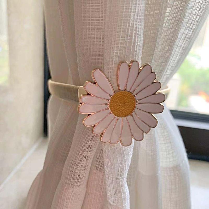 curtain light luxury strap metal alloy leaf feather deer head curtain buckle spring buckle punch-free drawstring tie full figure