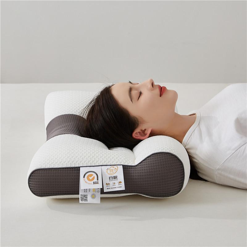 wholesale pillow pillow core three-dimensional traction cervical pillow gift latex pillow fiber pillow group purchase delivery quantity discounts details Picture