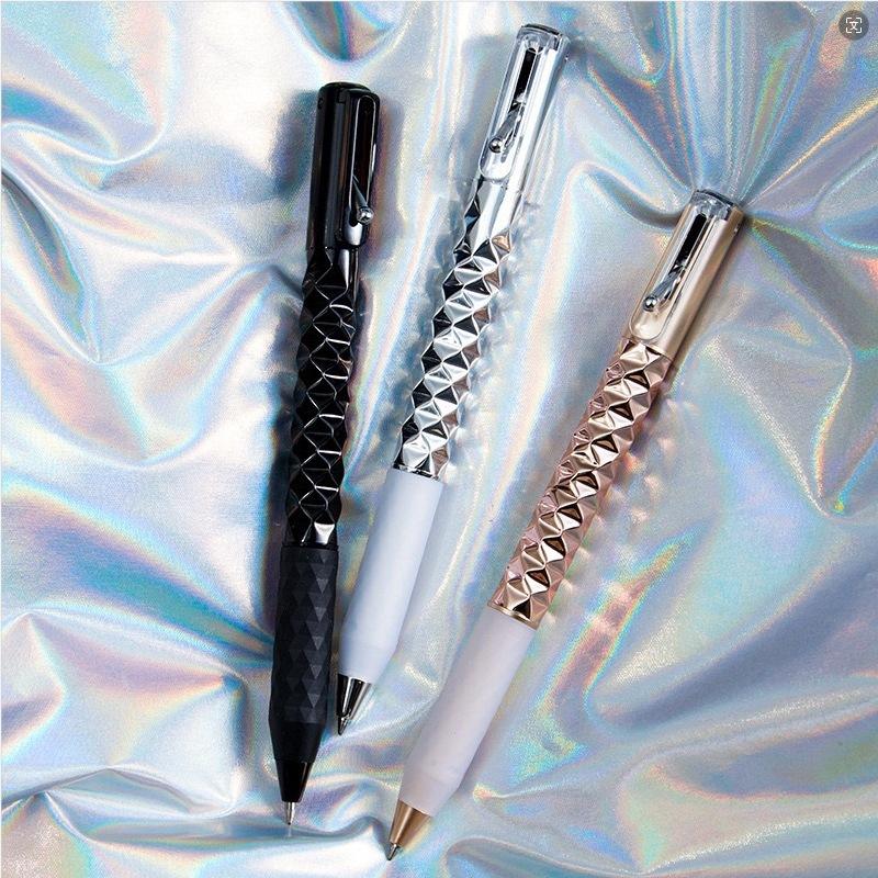 diamond geometry bullet mechanical pencil press diamond gel pen gift pen source factory wholesale bullet mechanical pencil decompression pen Specification drawing