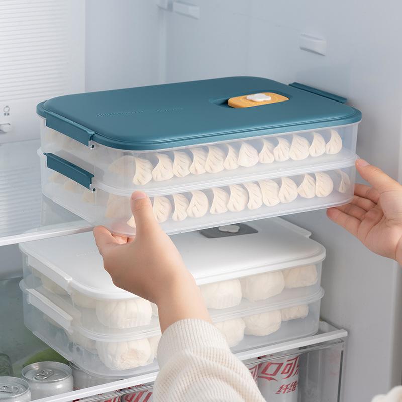 dumplings box food grade frozen special food preservation box dumpling wonton quick-frozen household kitchen refrigerator storage pp