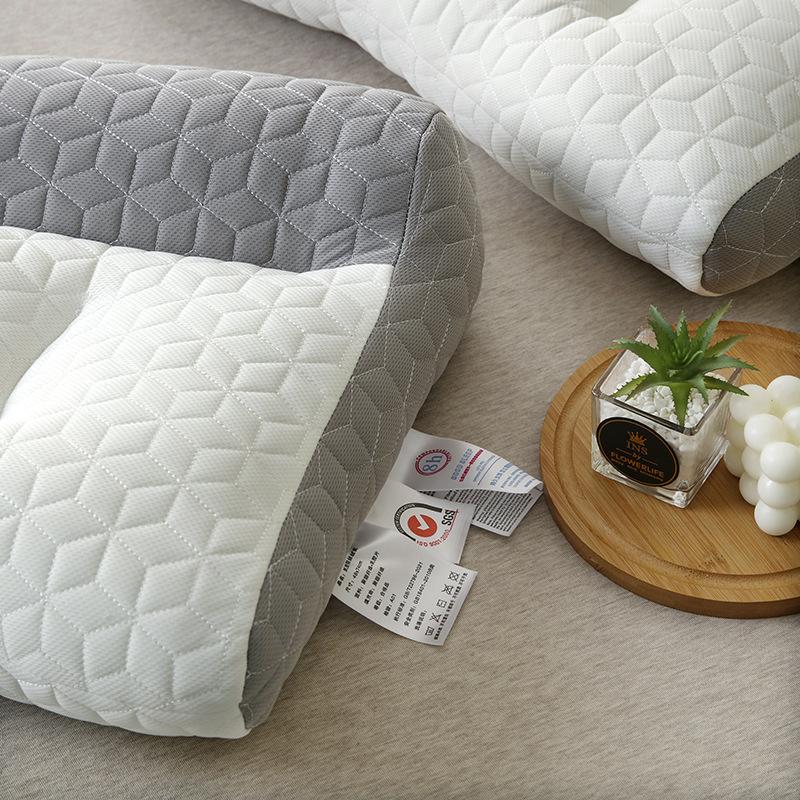 pillow pillow core cervical support improve sleeping latex pillow household adult single side sleeping partition pillow details Picture