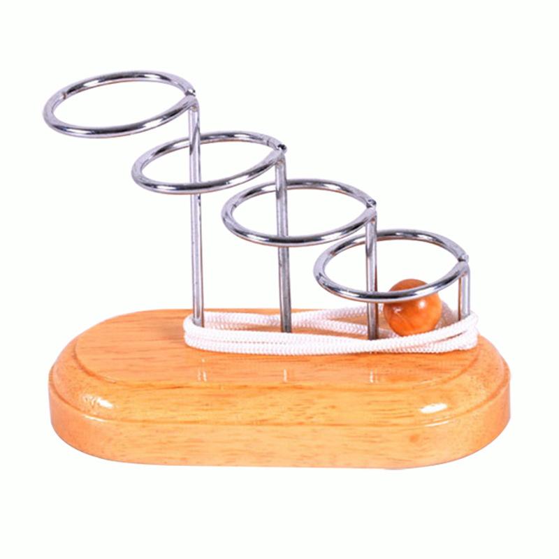 Togy Cssical Eduional Toys Desktop Unlo Ring Fun Decompression Toy Step-by-Step Amazing Mouse Trap dder Ring