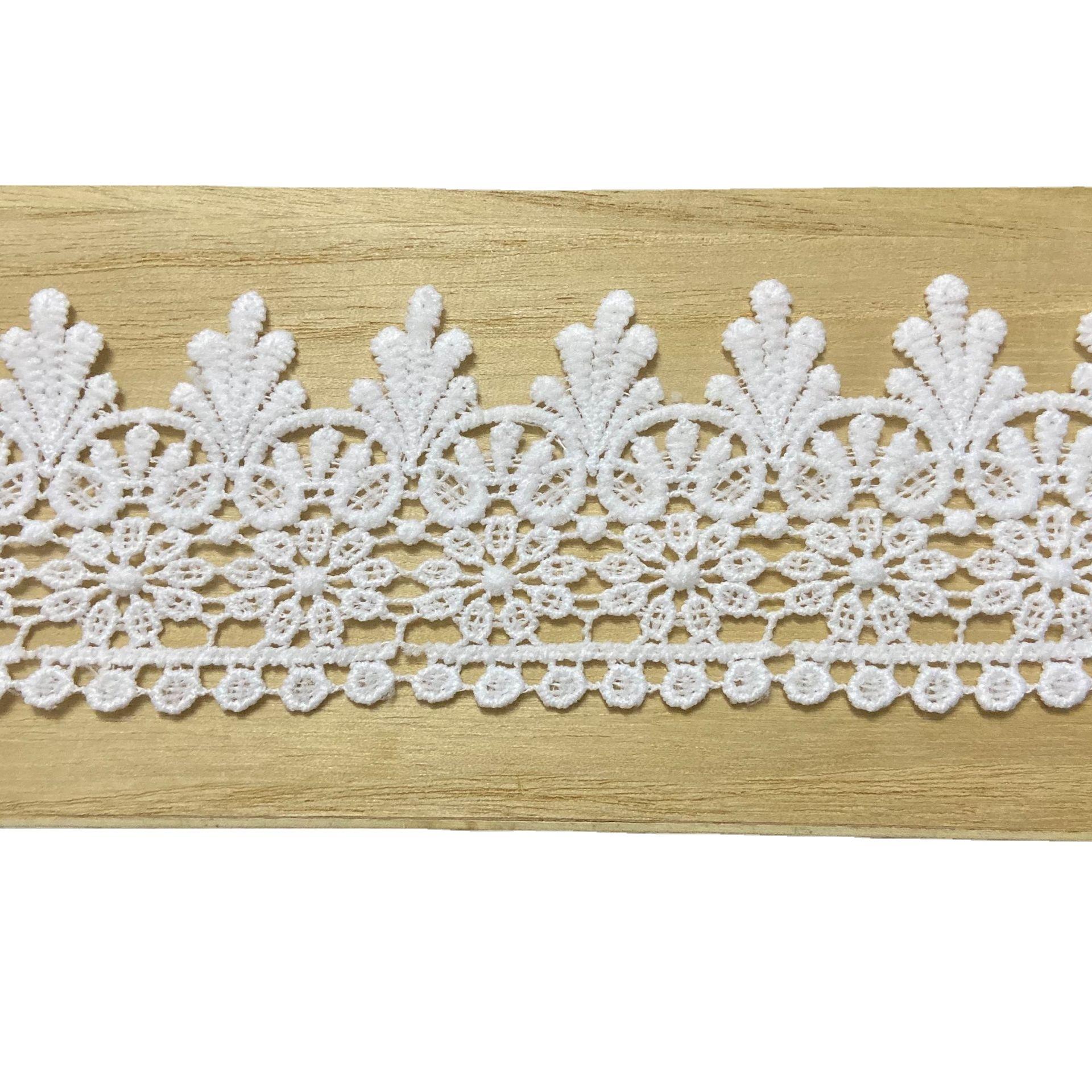 factory direct supply spot high quality lace water soluble milk silk embroidery lace embroidery accessories lace trim Item Picture