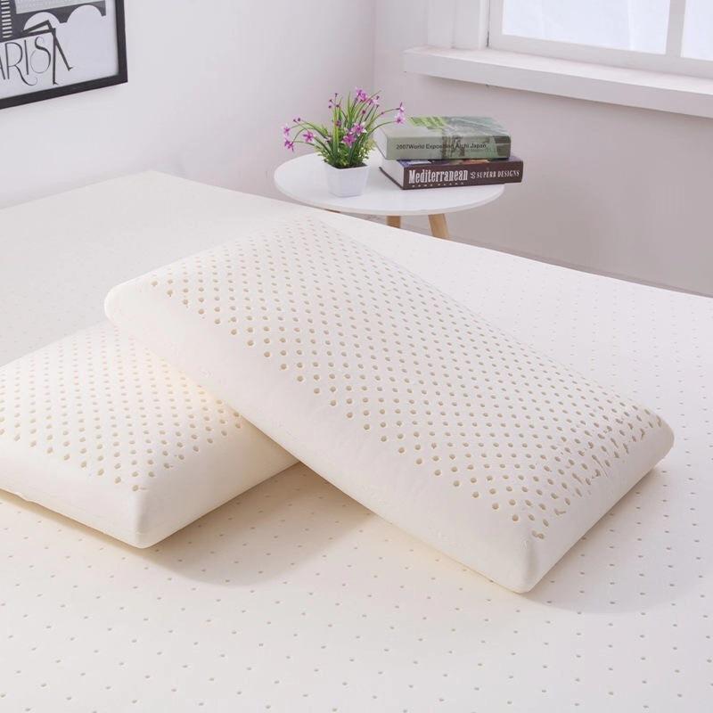 thailand latex pillow pillow single cervical pillow student adult low loft pillow household bread pillow