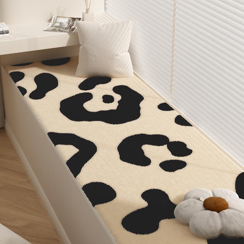 ins cows pattern household cashmere-like ledge cushion four seasons universal balcony cushion cream cold and warm window cushion