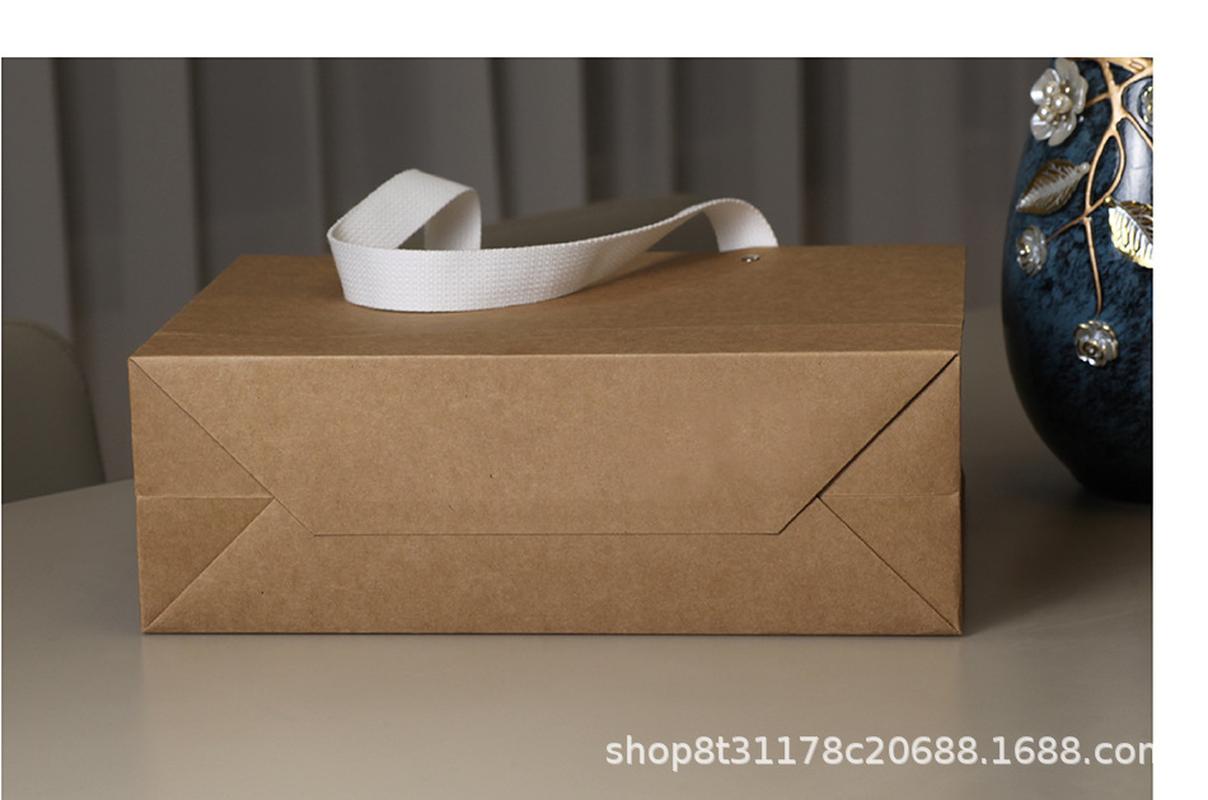 spot thickened kraft paper women's clothing store wrapping paper bag gift shopping handbag printing customized logo free shipping Application Scenario