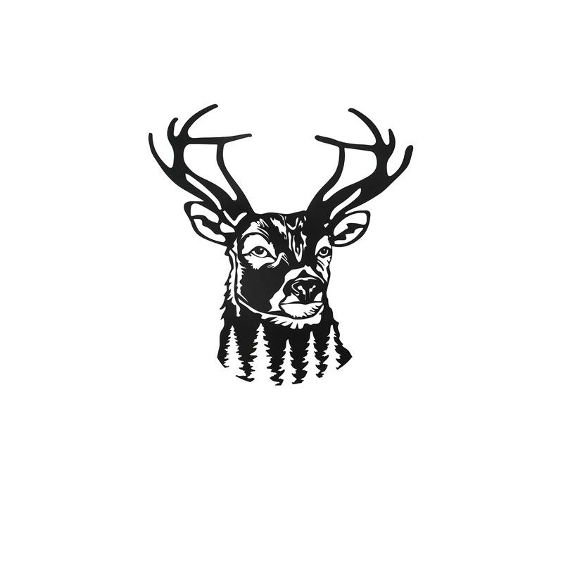 deer wall art country metal wall art metal deer wall decoration farmhouse deer decoration Item Picture