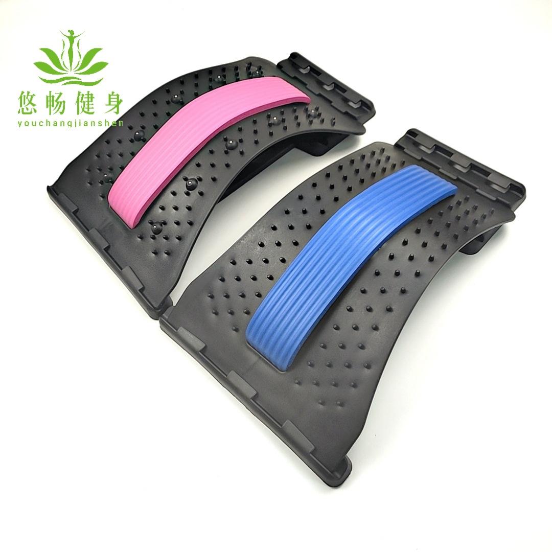 lumbar disc tractor lumbar spine brace waist strain arc stretch soothing device yoga spine massage equipment