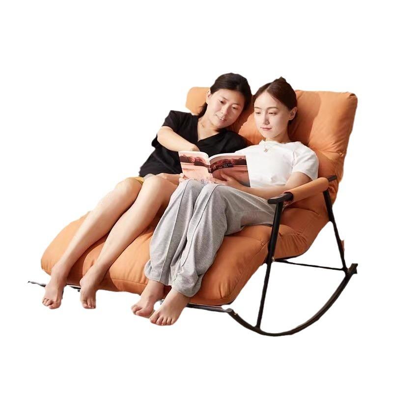 light luxury living room rocking chair adult recliner home leisure chair reclining balcony lazy sofa double rocking chair Item Picture